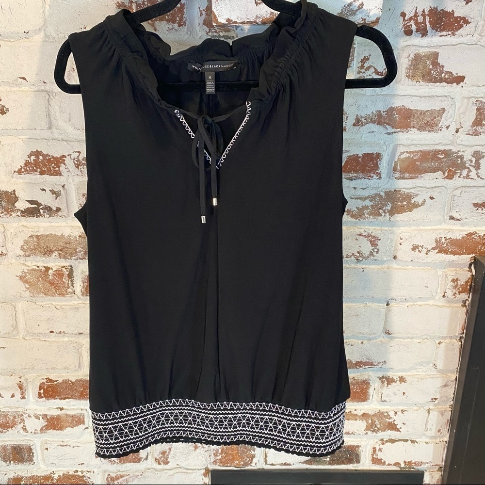 White House Black Market Womens Sleeveless Top